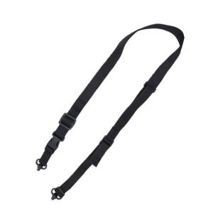 TacShield Warrior 2n1 Sling Padded Web Quick Adjuster QD Push Button Swivel Black