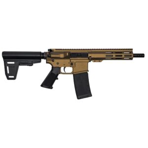GLFA 223 Wylde Braced Pistol .223 Wylde 30rd Magazine 7.5" Nitride Barrel Bronze Finish
