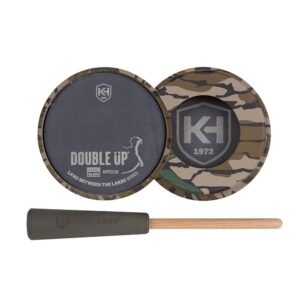 Knight & Hale Double Up Slate/Glass Pot Turkey Call LBTL Series Mossy Oak Greenleaf
