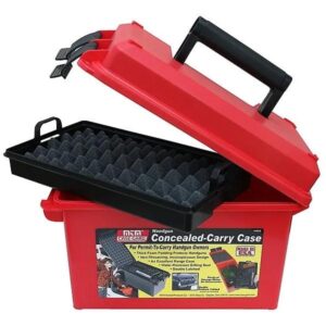 MTM Conceal Carry Handgun Case Red