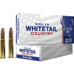Nosler Whitetail Country Rifle Ammunition 35 Rem 200gr JSP 2075 fps 20/ct