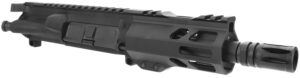 TacFire BU-556-5 Pistol Upper Assembly  5.56x45mm NATO Caliber with 5" Black Nitride Barrel, Black Anodized 7075-T6 Aluminum Receiver & M-LOK Handguard for AR-Platform Includes Bolt Carry Group