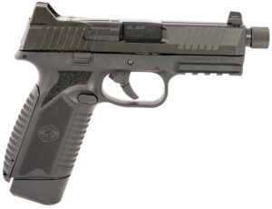 FN 66101383 545 Tactical 45 ACP 15+1/18+1 4.71" Black Target Crown/Threaded Steel Barrel, Black PVD Optic Cut/Serrated Steel Slide & Polymer Frame w/Picatinny Rail, Ambidextrous