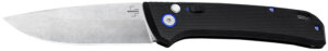 Boker 01BO920 FRND  3.35" Drop Point Plain Stonewashed D2 Steel Blade 4.52" Black Grivory Handle