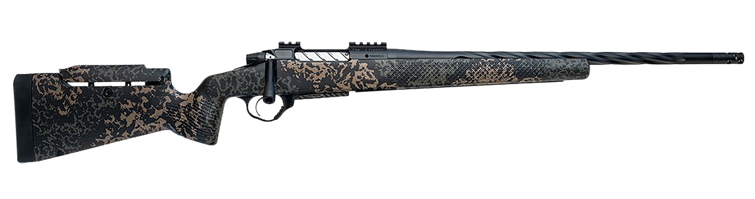 Seekins Precision 0011710291-F Havak PH3 300 PRC 22" Black Fluted Threaded Barrel, Black Picatinny Rail Steel Receiver, Adj Cheek Riser Woodland Shadow Synthetic Stock