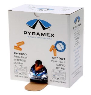 Pyramex DP1000   Foam 32 dB In The Ear Orange 200 Pair
