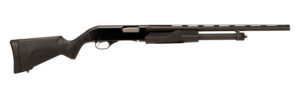 Stevens 22437 320 Field Compact 20 Gauge Pump 3" 5+1 22" Matte Black Vent Rib Barrel, Matte Black Aluminum Receiver, Fixed Matte Black Synthetic Stock, Ambidextrous