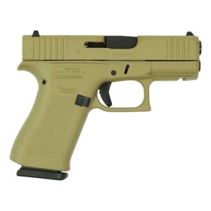 Glock 43X FDE Handgun 9mm Luger 10rd Magazines(2) 3.4" Barrel Accessory Rail USA Made