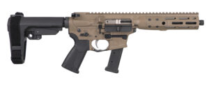 LWRC ICP9CK8SBA3 IC-9 9mm Luger 8.50" 33+1 Black Nitride Threaded Barrel, Flat Dark Earth Anodized Aluminum Picatinny Rail Receiver, SB Tactical SBA3 Brace, LWRC Ultra Combat Grip, Ambidextrous