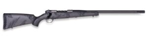 Weatherby MGT01N25CMR4B Mark V Backcountry Guide TI 25 Creedmoor 3+1 22" + 2" Graphite Black Cerakote Fluted Threaded Barrel, Titanium Drilled & Tapped Receiver, Exposed Carbon  w/Carbide Black Accent