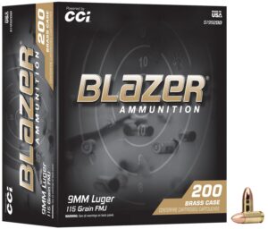 CCI 51992BB BLAZER BRASS 9MM 115GR 200/5