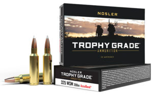 Nosler 60077 Trophy Grade  325WSM 200gr Nosler AccuBond 20 Per Box/10 Case