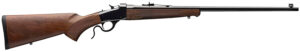 Winchester Repeating Arms 524100102 Model 1885 Low Wall Hunter Full Size 22 LR 1rd 24" Brushed Polish Blued Octagon Barrel, Brushed Polish Blued Drilled & Tapped Steel Receiver, Satin Walnut Fixed Sto