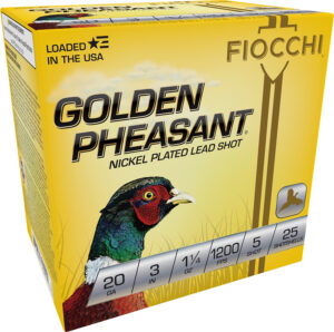 Fiocchi 203GP5 Golden Pheasant Extrema 20Gauge 3" 1 1/4oz 5Shot 25 Per Box/10 Case