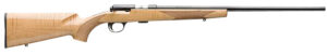 Browning 025256202 T-Bolt Sporter 22 LR 10+1 22", Polished Blued Barrel/Rec, Gloss AAAA Maple Stock, Double Helix Magazine