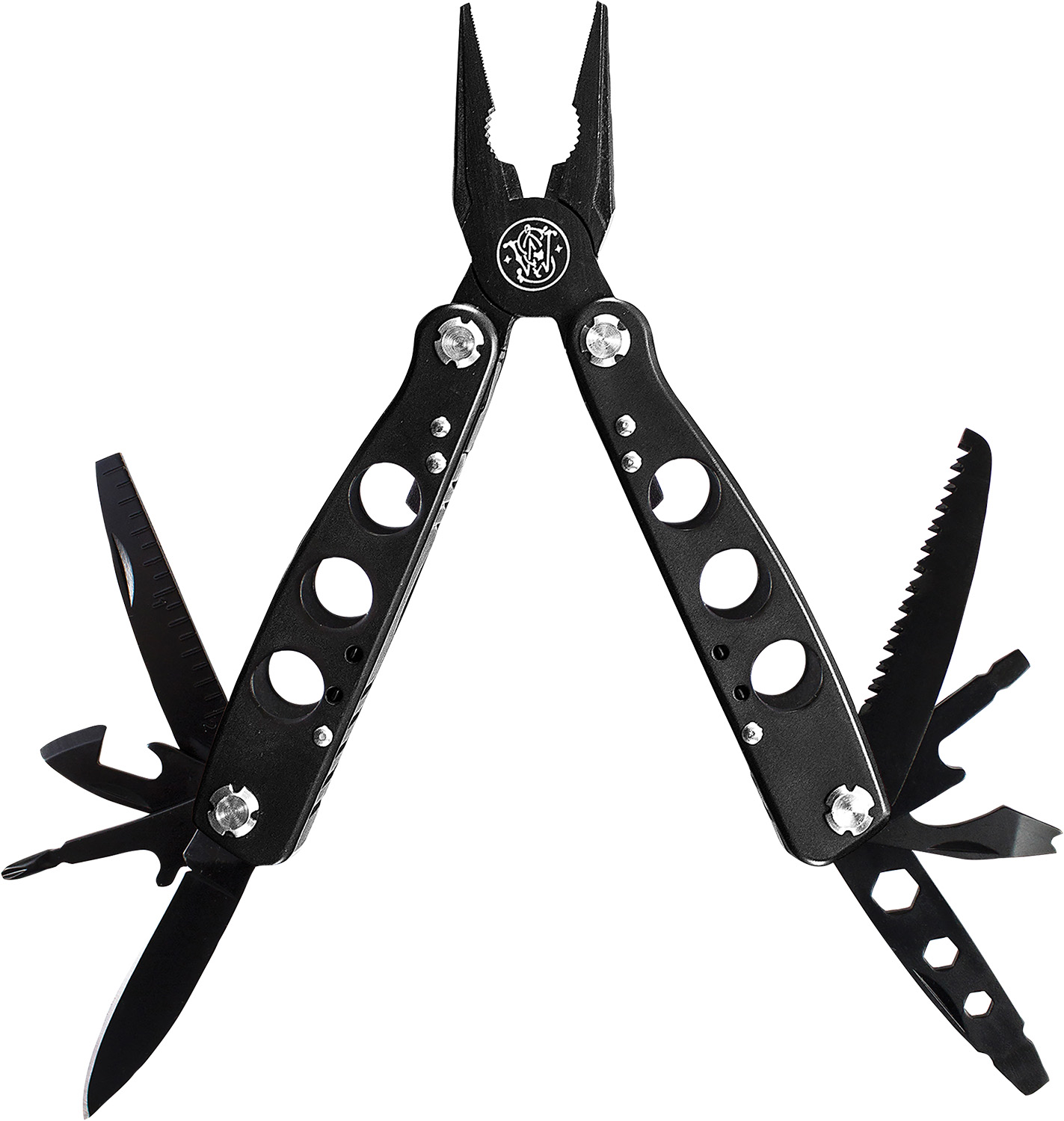 Smith & Wesson Knives SWMT1CP Multi-Tool Black 6.50" Long Includes Case