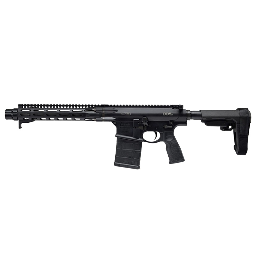 Daniel Defense 0208830157047 DD5 7.62x51mm NATO 12.50" Black Threaded Barrel, Black M-LOK Handguard, Black Polymer Grip,