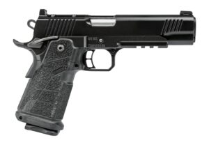 Kimber Mfg, Inc 3600300 DS Warrior  45 ACP 13+1 5" Matte Stainless Barrel, KimPro Black Optic Cut/Serrated Slide, Black Stainless Steel Frame w/Beavertail & Picatinny Rail, Black Carbon Fiber Grip, Am