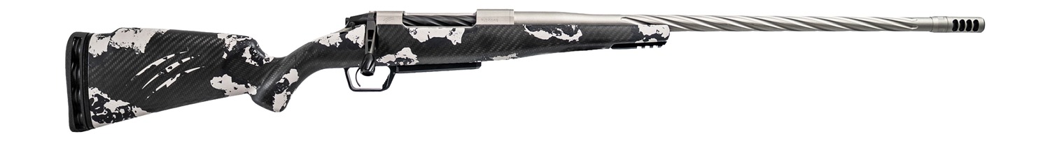 Fierce Firearms ROGSSX22CM20TP Twisted Rogue XP 22 Creedmoor 3+1 20" Tungsten Cerakote Spiral Fluted Barrel, Drilled & Tapped Receiver, BiPod Rail Forend, Phantom Camo LR Negative Comb Carbon Fiber St