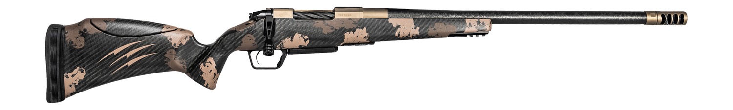 Fierce Firearms RIVSCX25CM20BDS Carbon Rival XP 2.0 25 Creedmoor 20" Smoked Bronze Cerakote Spiral Fluted Stainless Steel Barrel & Drilled & Tapped Receiver, Desert Shadow Camo Adj Comb Carbon Fiber S