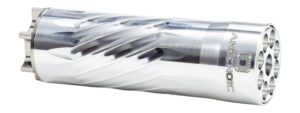 Anechoic PSQ-RA Pipsqueak 22 22LR/22WMR/17HMR 1.10" Raw Aluminum/Titanium 1/2"x28