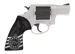 Taurus 2-85635-US3 856 1776 Small 38 Special +P 6 Shot 3" Stainless Steel Barrel, Black Stainless Steel Cylinder, Stainless Steel Frame, Custom Altamont Grip, Transfer Bar Safety