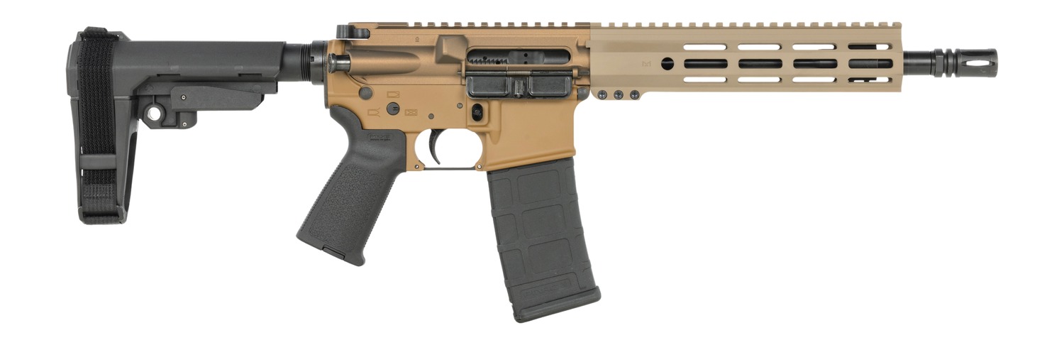 Shark Coast Tactical SCC07282SCAR-P Scarbog 5.56 NATO 30+1 10.50" Black Nitride Threaded Barrel, Aluminum Receiver w/Picatinny Rail, M-LOK Handguard, Polymer SB Tactical SBA3 Brace, Polymer Grip
