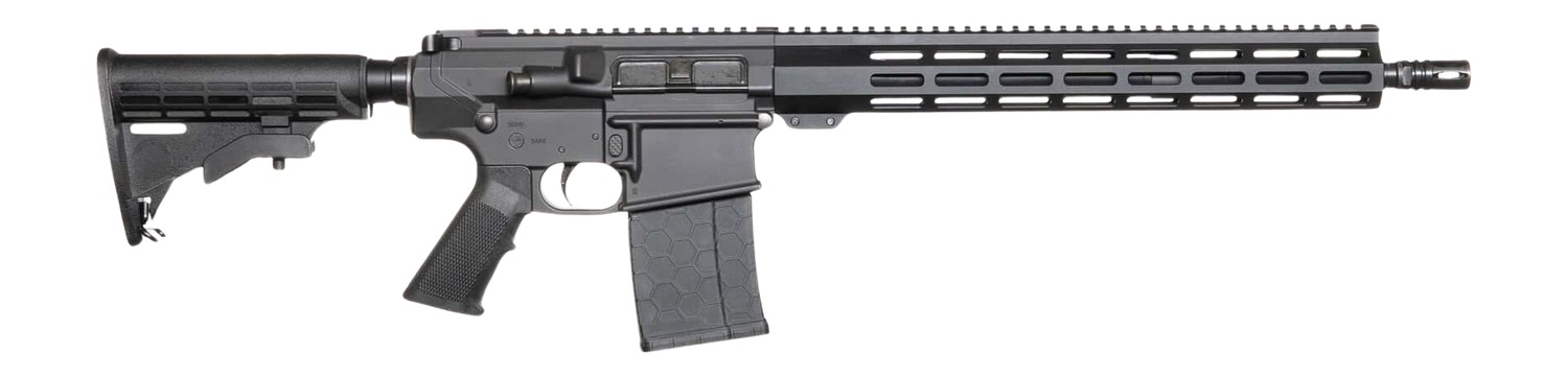 Andro Corp Industries 30816DBFORGED ACI-10 Divergent 308 Win 20+1 16" Black Nitride Threaded Barrel, Black Cerakote Aluminum Receiver w/Picatinny Rail, M-LOK Handguard, M4 Black Polymer Stock, A2 Grip