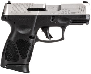 Taurus 1G3C4039 G3C Compact Frame 40 S&W 10+1 3.26" Matte Stainless Steel Barrel, Serrated Stainless Steel Slide, Black Polymer Frame w/Picatinny Rail, Black Polymer Grip