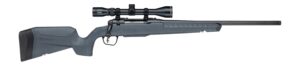 Savage Arms 33171 Axis 2 XP w/Optic 5.56 NATO 4+1 20" Matte Black Carbon Steel Threaded Barrel, Drilled & Tapped Receiver, Gray Synthetic Fixed w/Pistol Grip Stock, 3-9x40mm Duplex Scope, Right Hand
