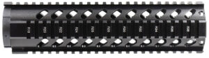Aim Sports MT061 AR Handguard 10" Mid-Length Style Made of Aluminum with Black Anodized Finish & Quad Rail